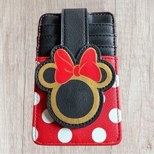 Disney Card Holder Wallet - Minnie Mouse Polka Dots - NWOT